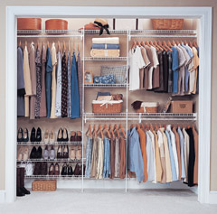 New fully customized closet shelving in Crown Point, IN
