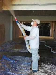 Commercial fireproofing services with fireproof spray in Crown Point, IN