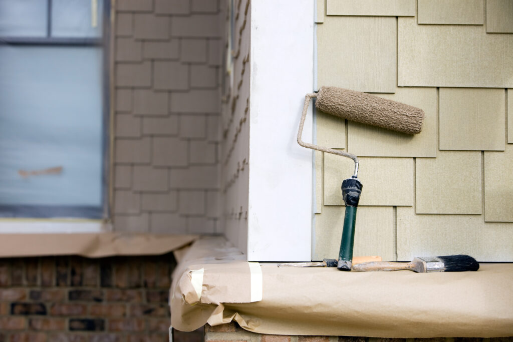 Exterior house paint roller